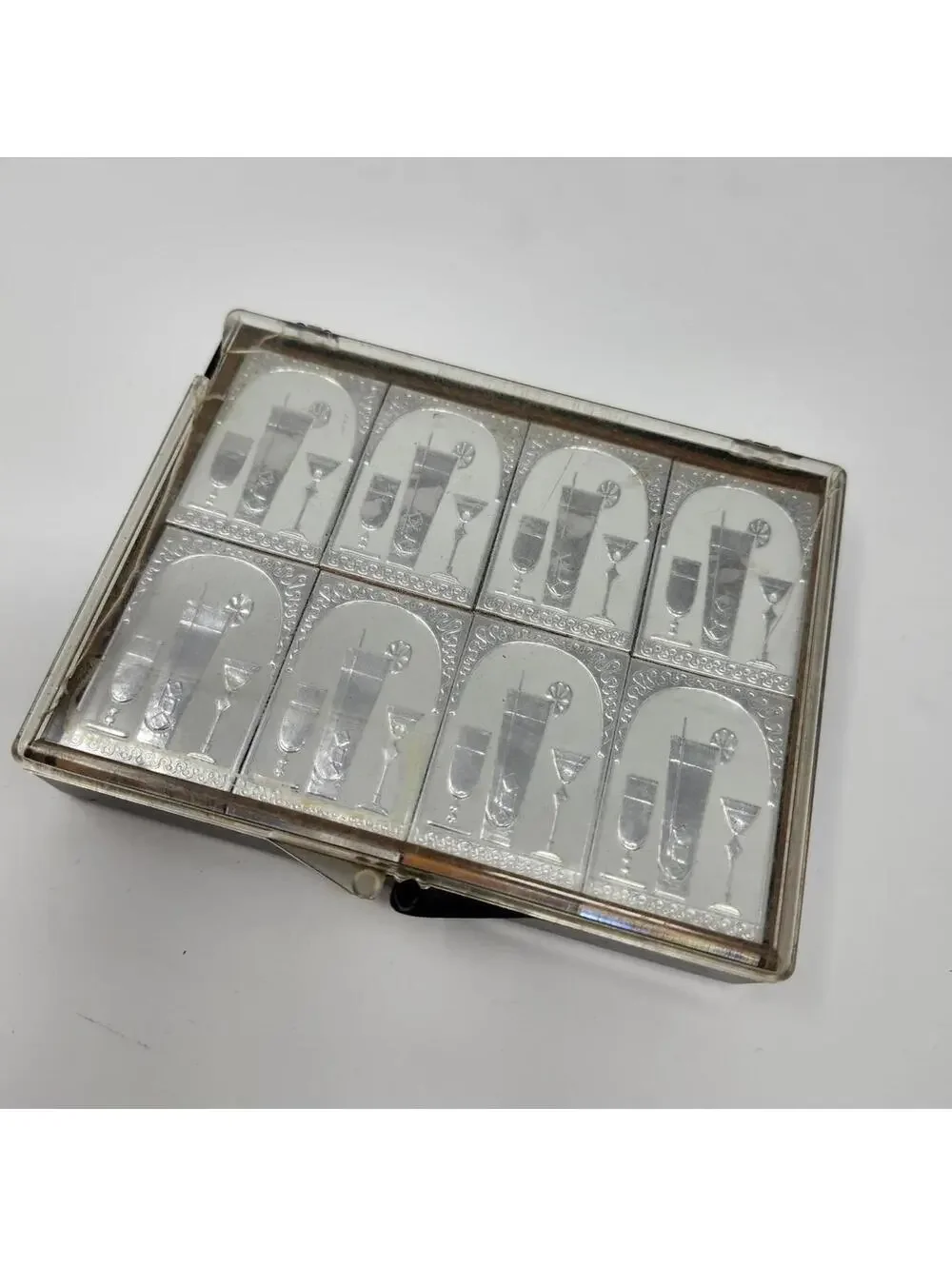 Vintage Cocktail Barware Matchbox Set Made in Italy